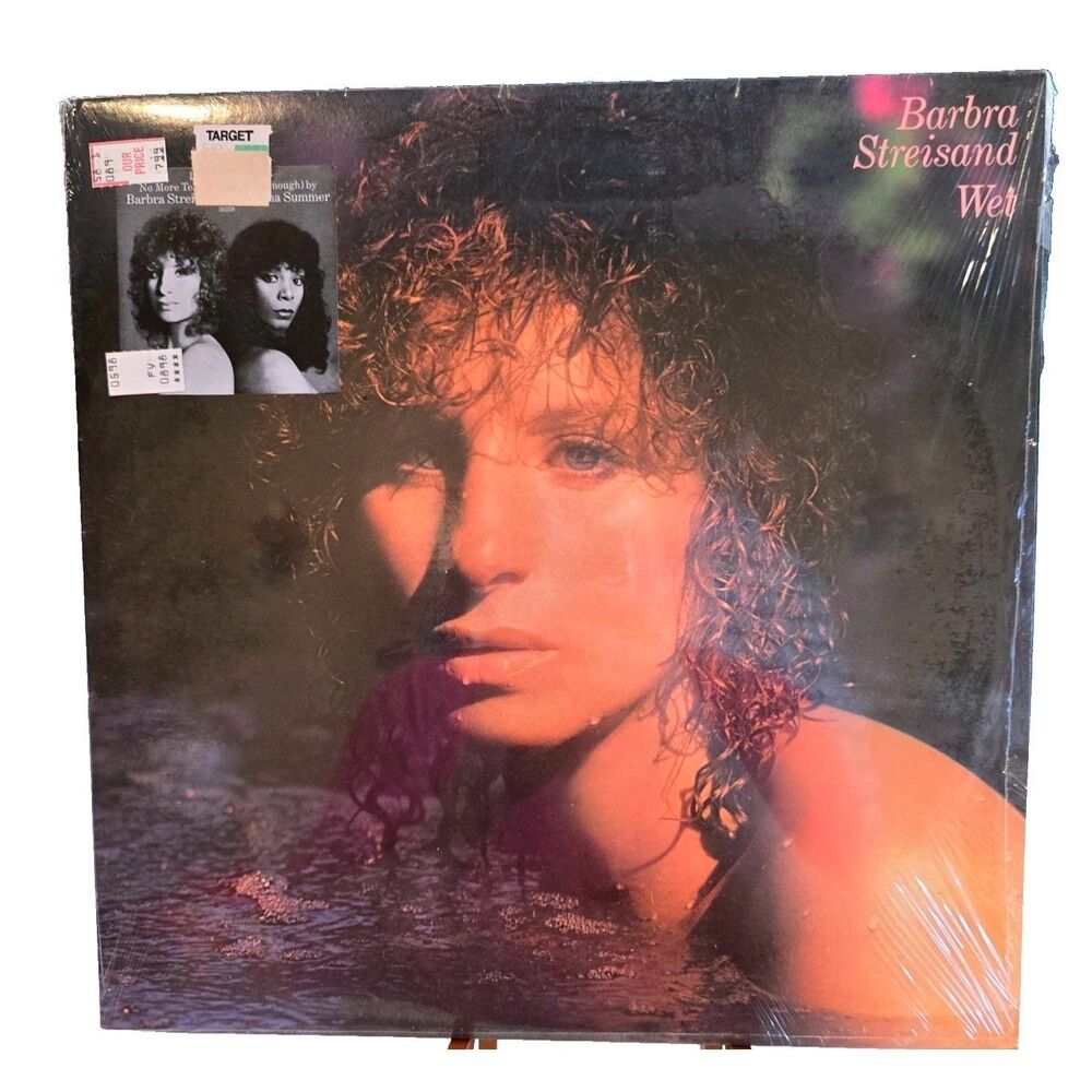 1979 Barbra Streisand Wet LP Columbia FC 36258 Shrink Hype Sticker Matrix 1AA